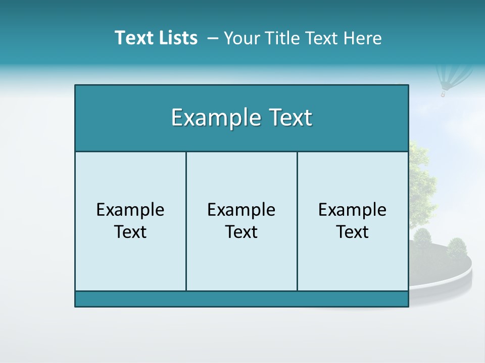Picture Global Tree PowerPoint Template