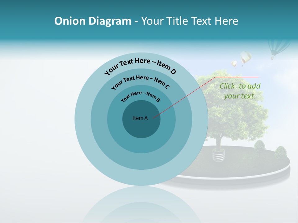 Picture Global Tree PowerPoint Template