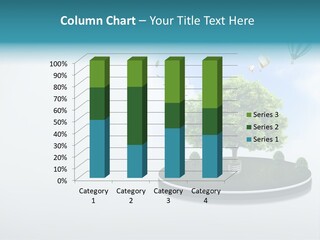 Picture Global Tree PowerPoint Template