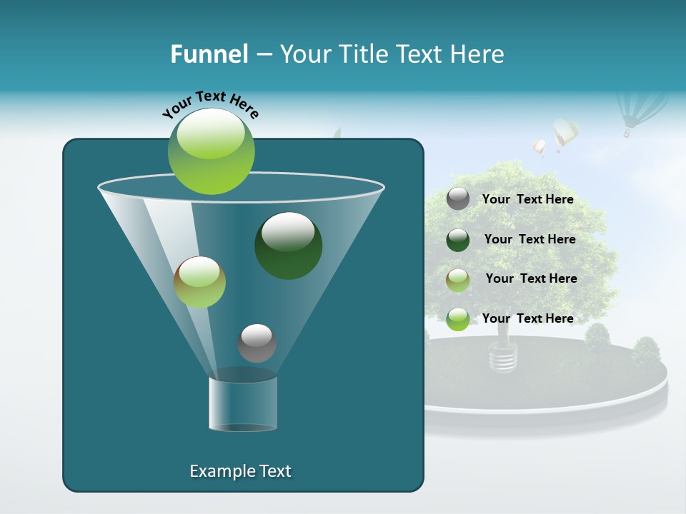 Picture Global Tree PowerPoint Template