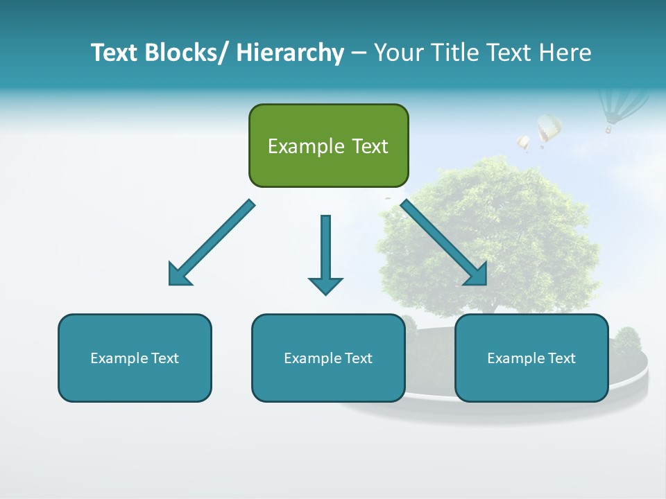 Picture Global Tree PowerPoint Template