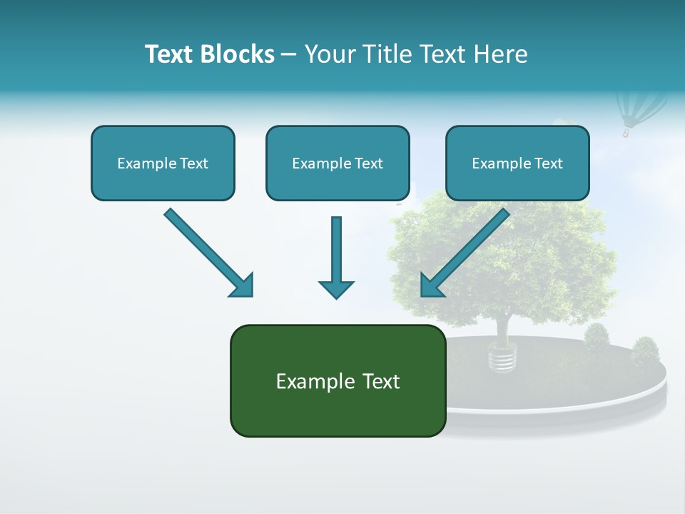 Picture Global Tree PowerPoint Template