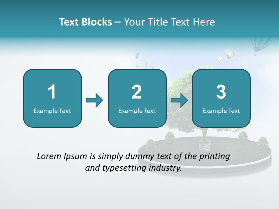 Picture Global Tree PowerPoint Template