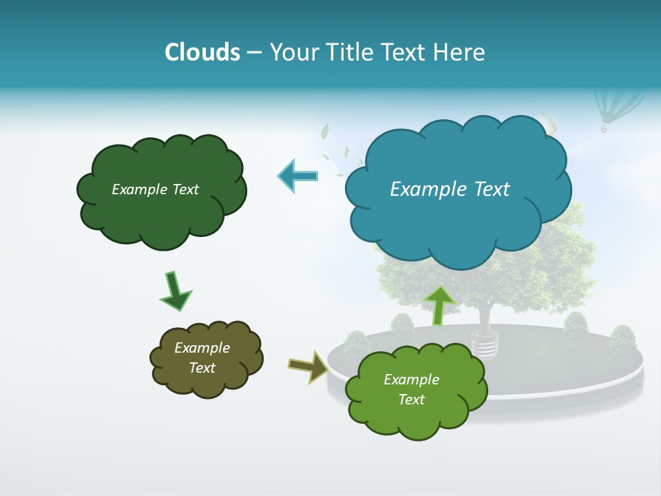 Picture Global Tree PowerPoint Template