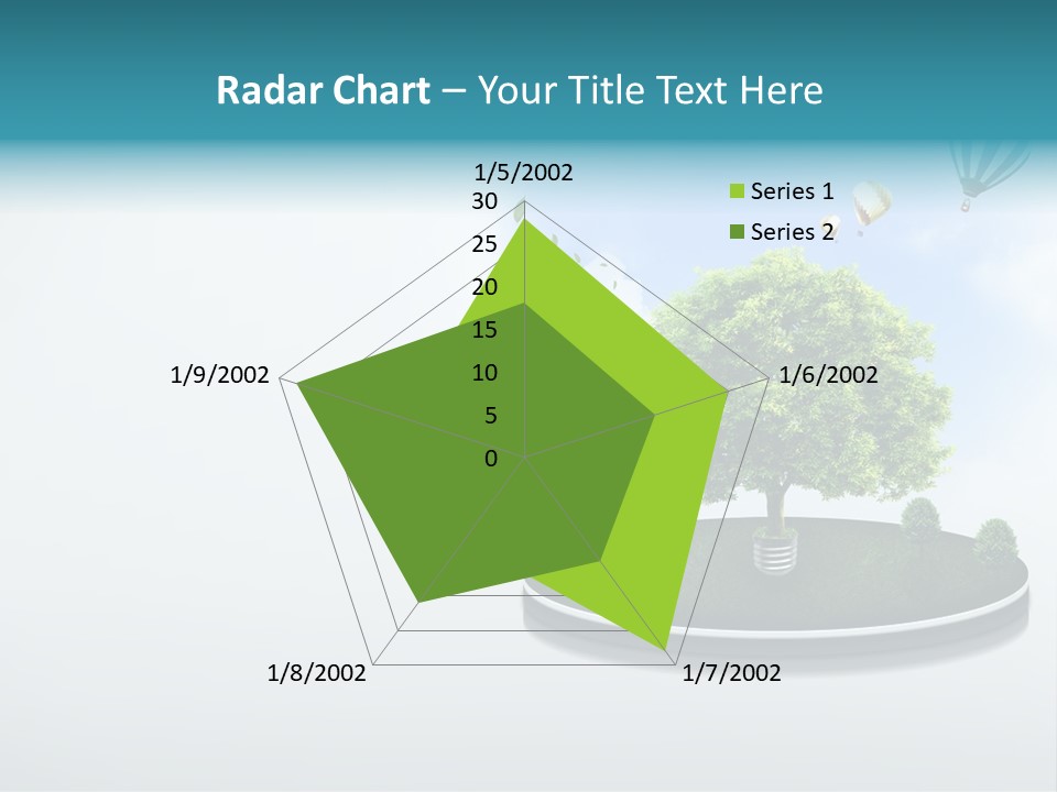 Picture Global Tree PowerPoint Template
