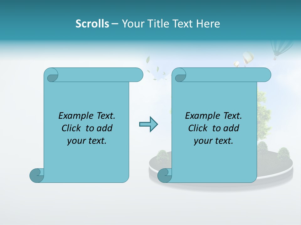 Picture Global Tree PowerPoint Template