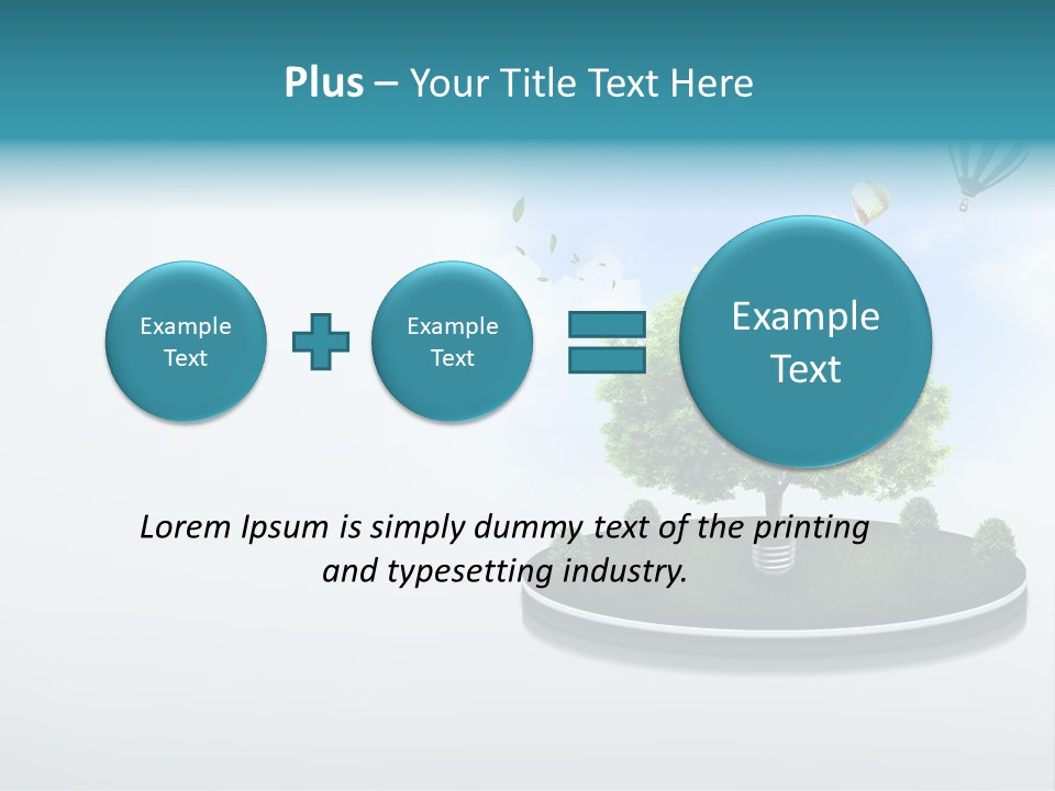 Picture Global Tree PowerPoint Template
