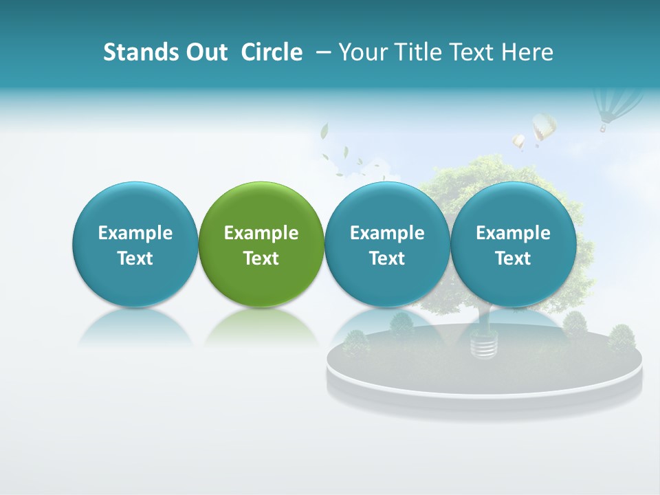 Picture Global Tree PowerPoint Template