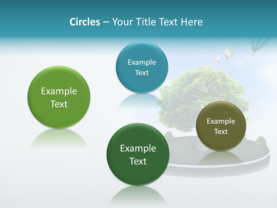 Picture Global Tree PowerPoint Template