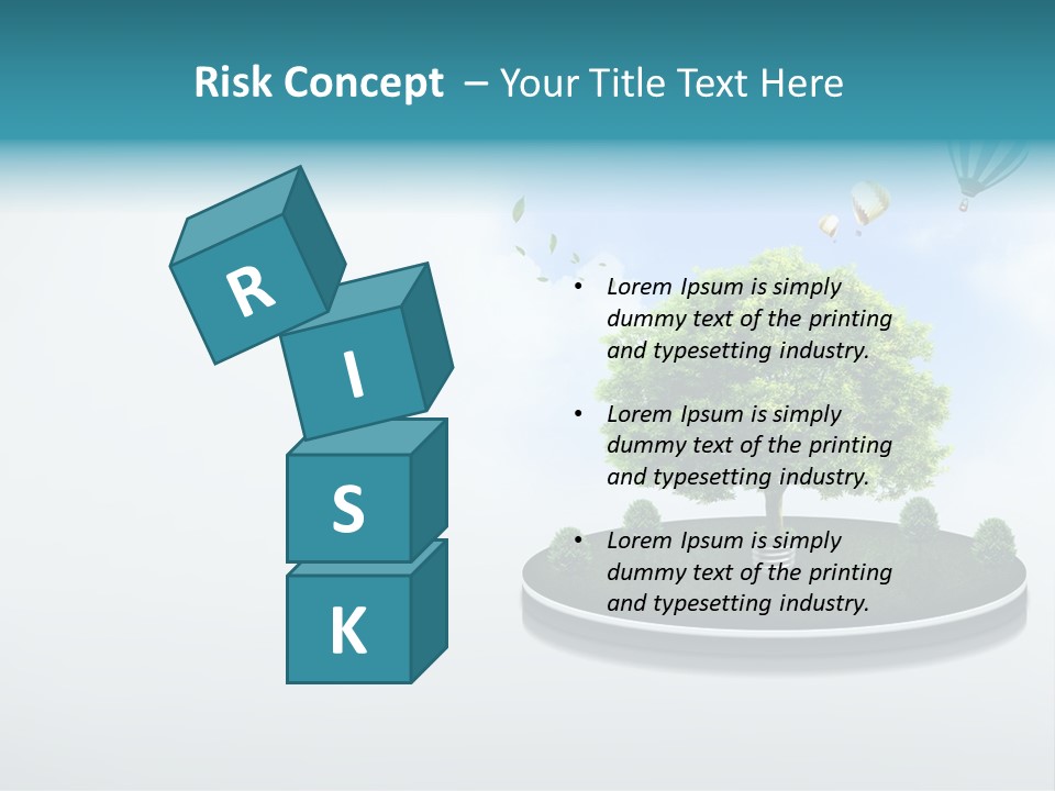 Picture Global Tree PowerPoint Template
