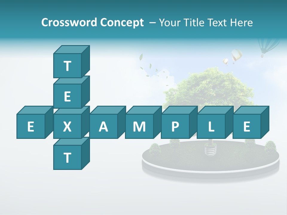 Picture Global Tree PowerPoint Template