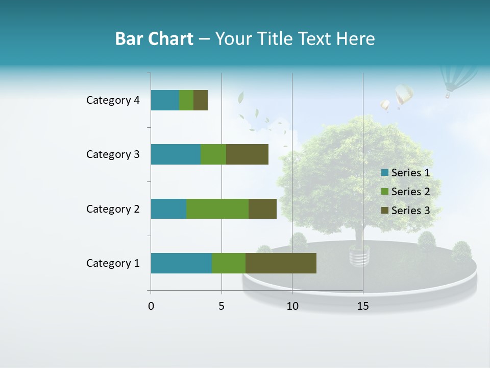 Picture Global Tree PowerPoint Template