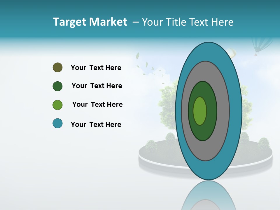 Picture Global Tree PowerPoint Template