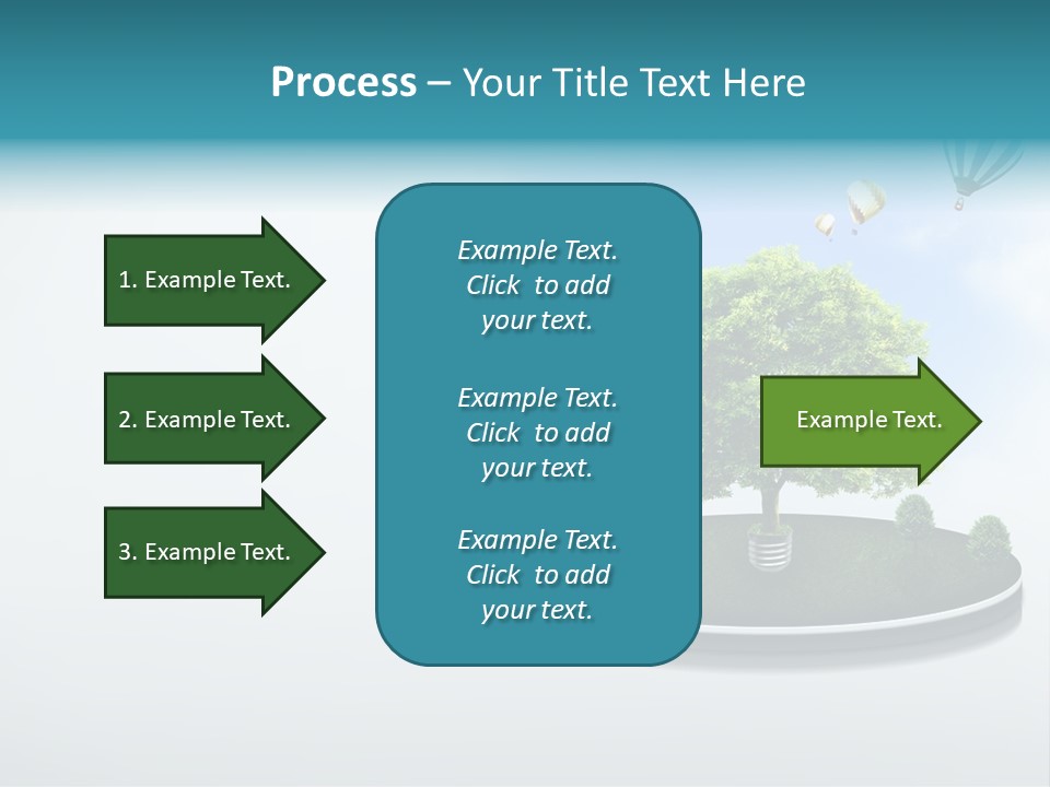 Picture Global Tree PowerPoint Template