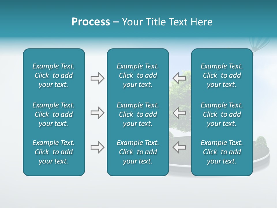 Picture Global Tree PowerPoint Template