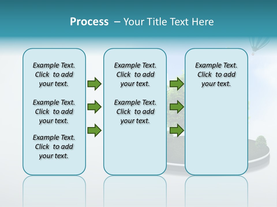 Picture Global Tree PowerPoint Template