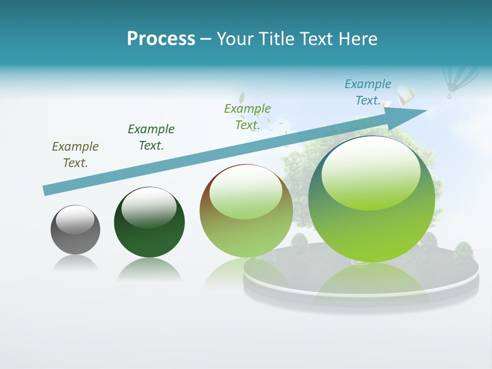 Picture Global Tree PowerPoint Template