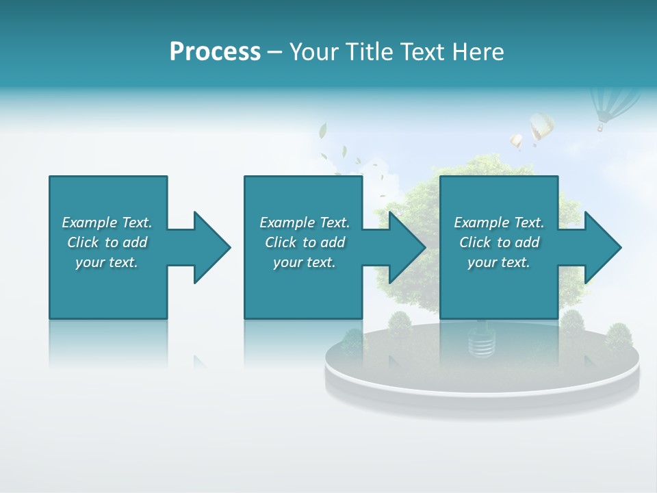 Picture Global Tree PowerPoint Template
