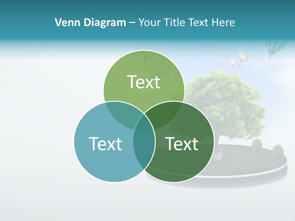 Picture Global Tree PowerPoint Template
