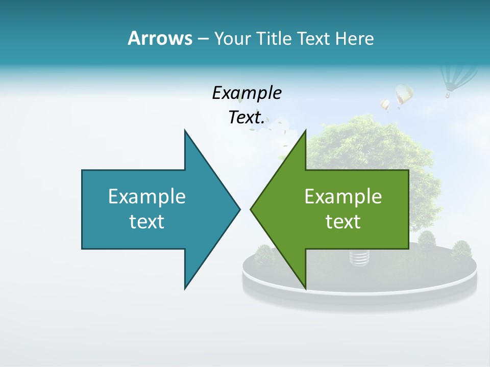 Picture Global Tree PowerPoint Template