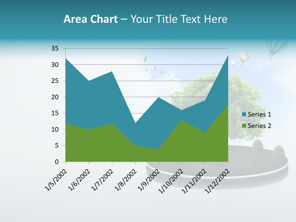 Picture Global Tree PowerPoint Template