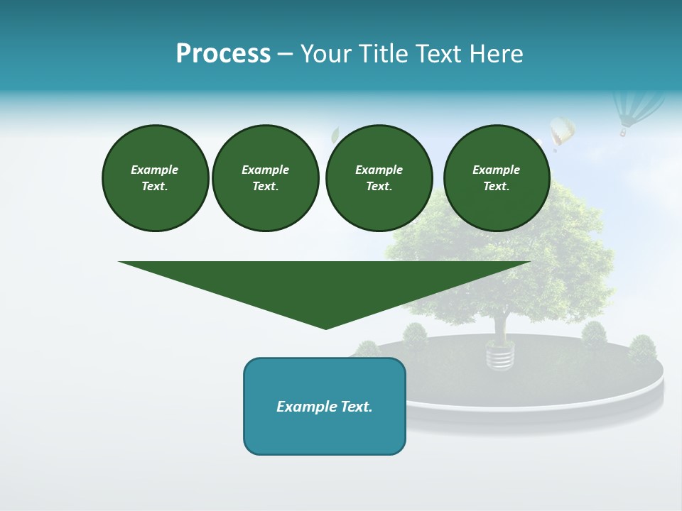 Picture Global Tree PowerPoint Template