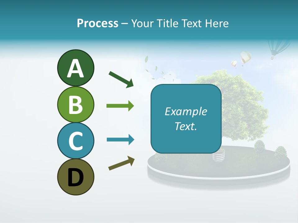 Picture Global Tree PowerPoint Template