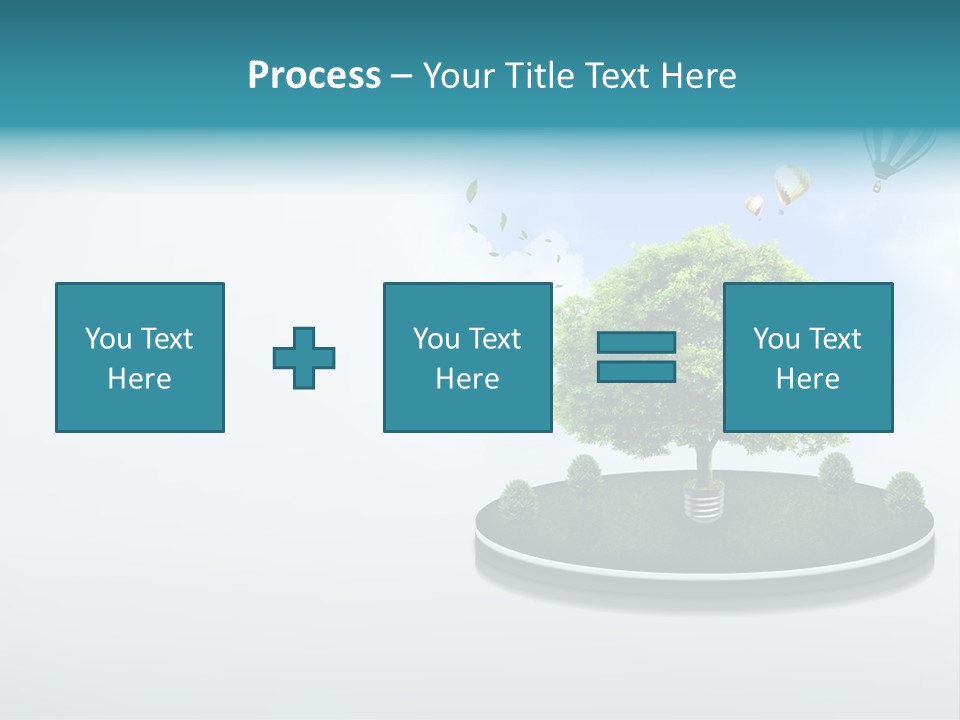 Picture Global Tree PowerPoint Template