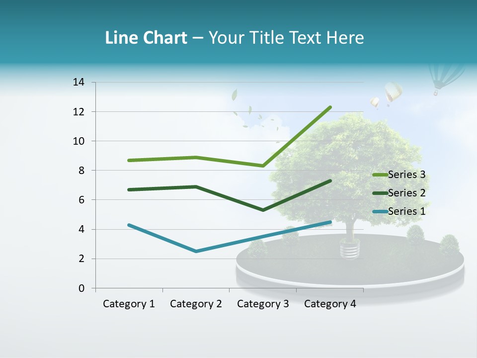 Picture Global Tree PowerPoint Template