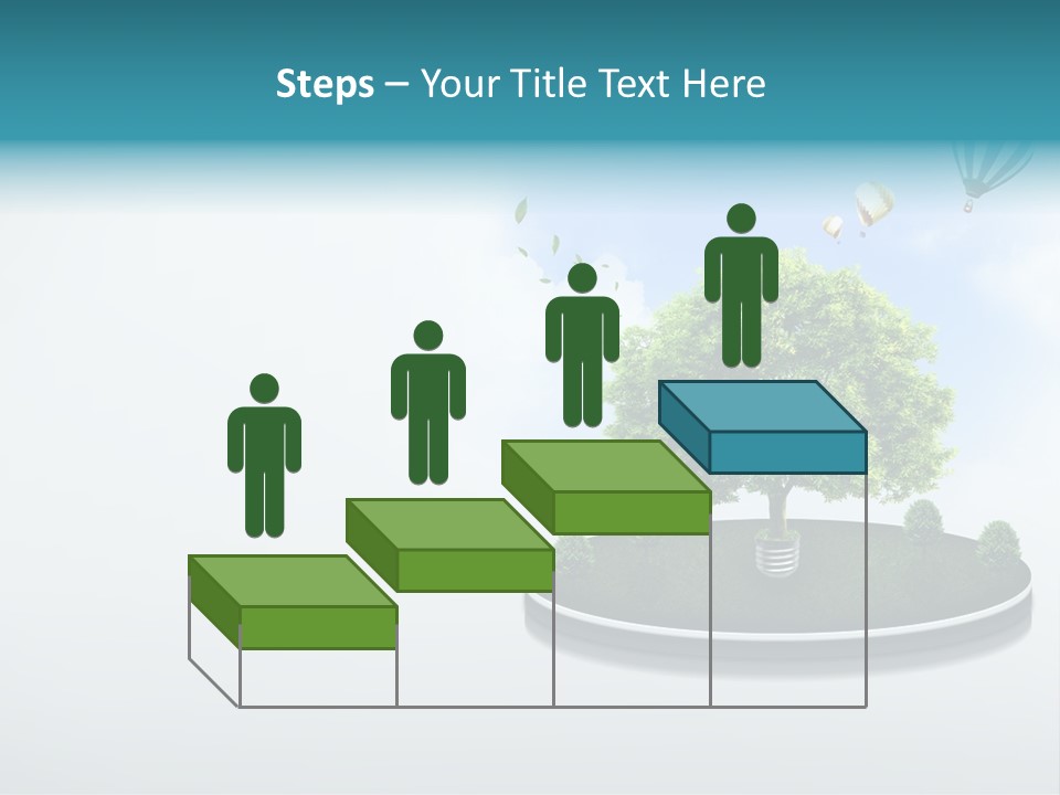 Picture Global Tree PowerPoint Template