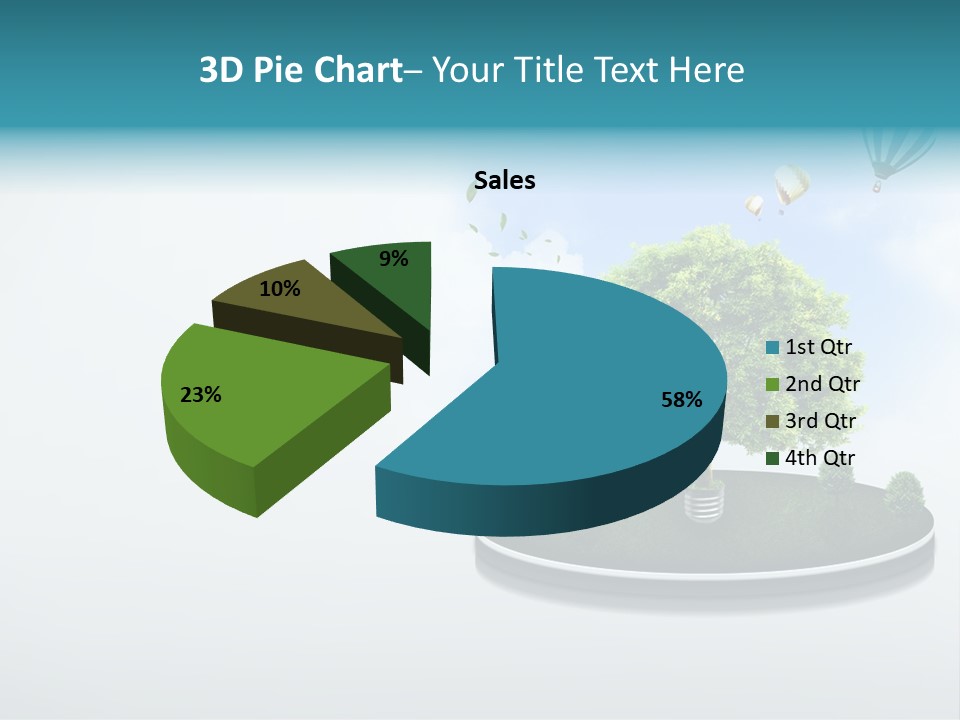 Picture Global Tree PowerPoint Template