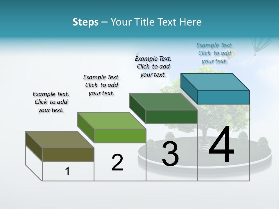 Picture Global Tree PowerPoint Template