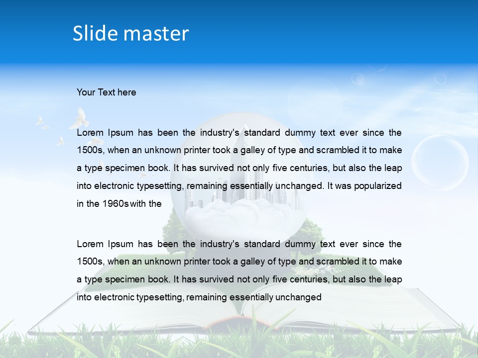 Wealth Reflect City PowerPoint Template