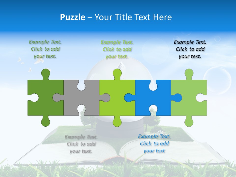 Wealth Reflect City PowerPoint Template