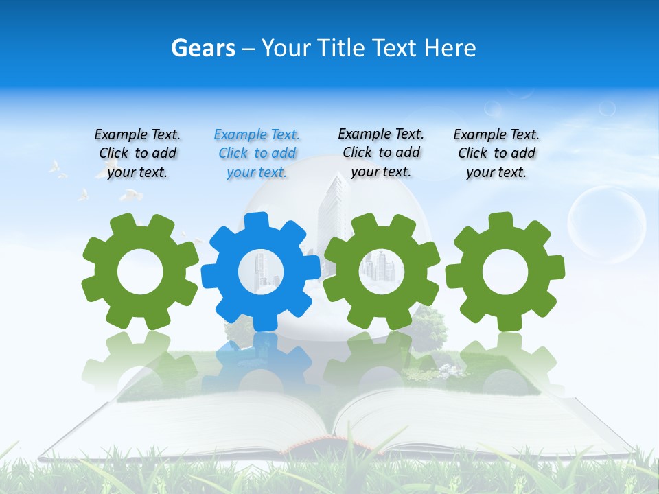 Wealth Reflect City PowerPoint Template