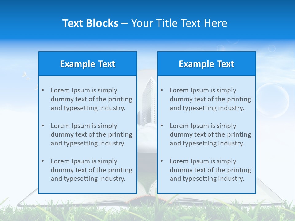 Wealth Reflect City PowerPoint Template