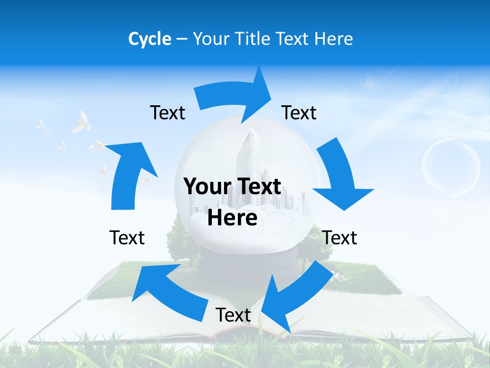 Wealth Reflect City PowerPoint Template