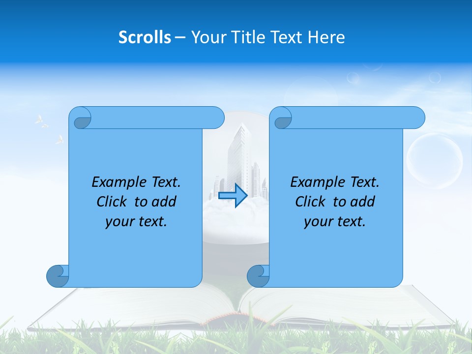 Wealth Reflect City PowerPoint Template