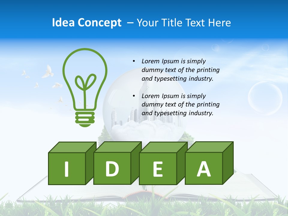 Wealth Reflect City PowerPoint Template