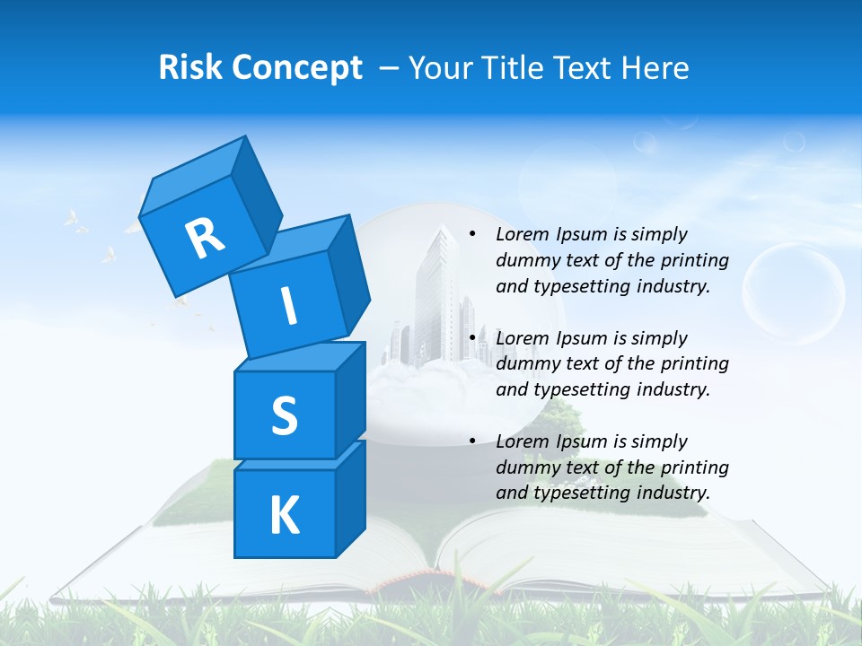 Wealth Reflect City PowerPoint Template