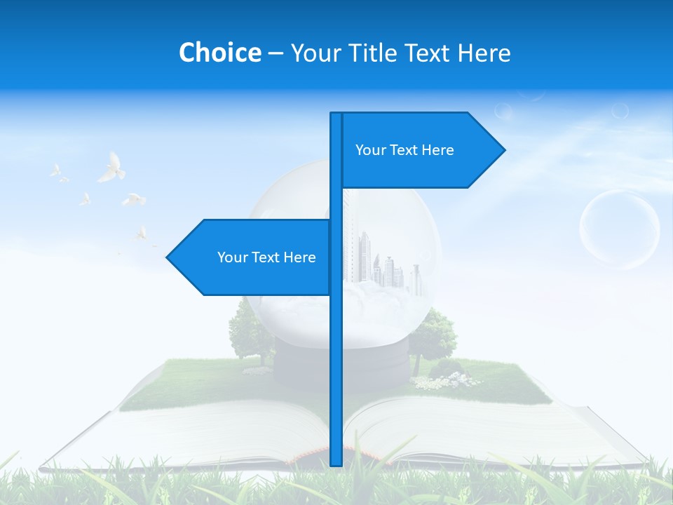 Wealth Reflect City PowerPoint Template