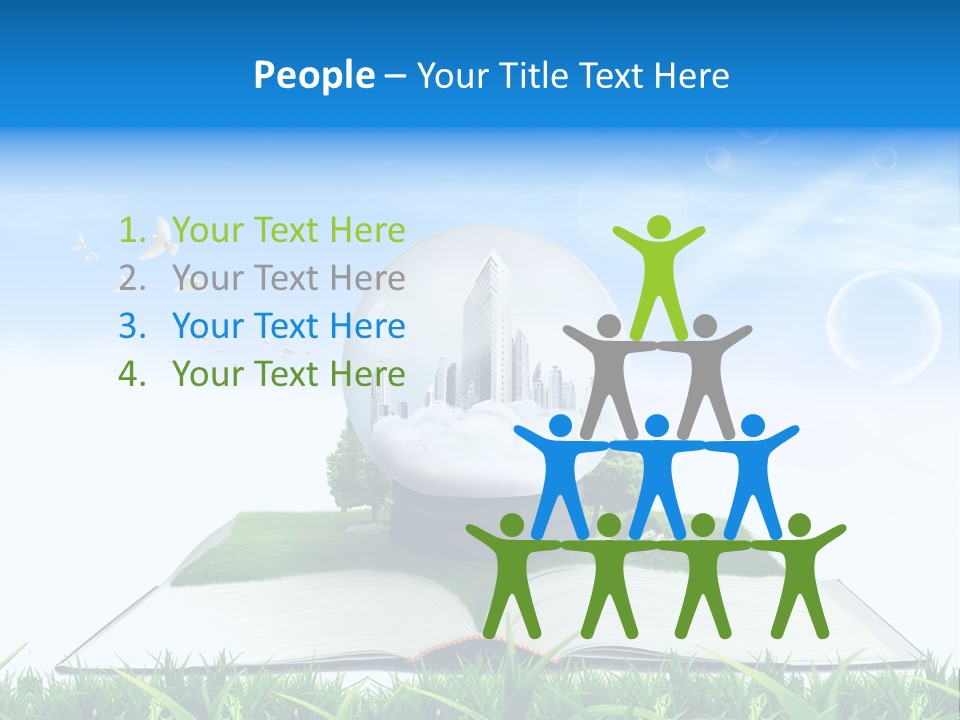 Wealth Reflect City PowerPoint Template