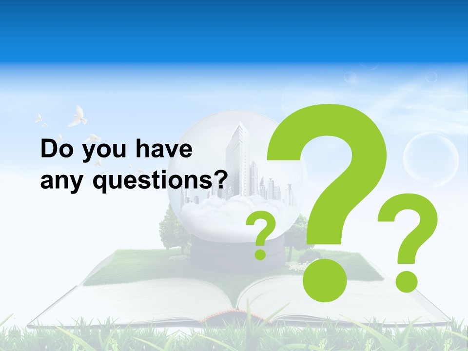 Wealth Reflect City PowerPoint Template