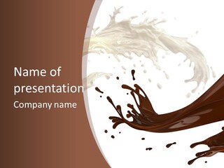 Food Cream Swirl PowerPoint Template