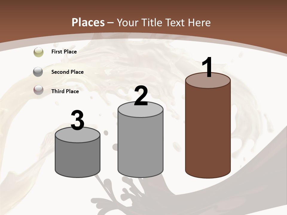 Food Cream Swirl PowerPoint Template