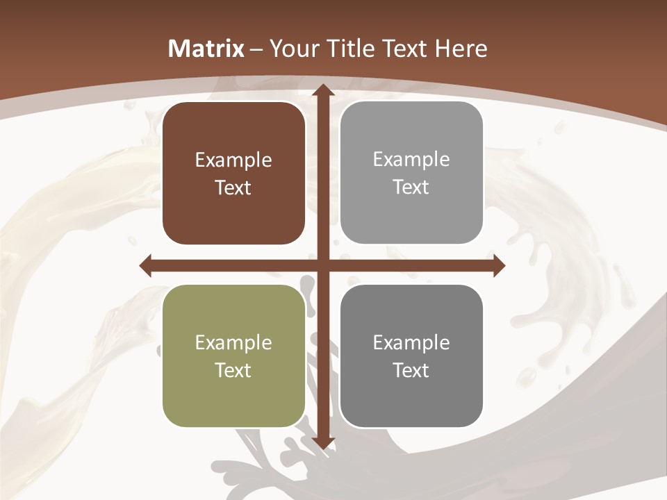 Food Cream Swirl PowerPoint Template