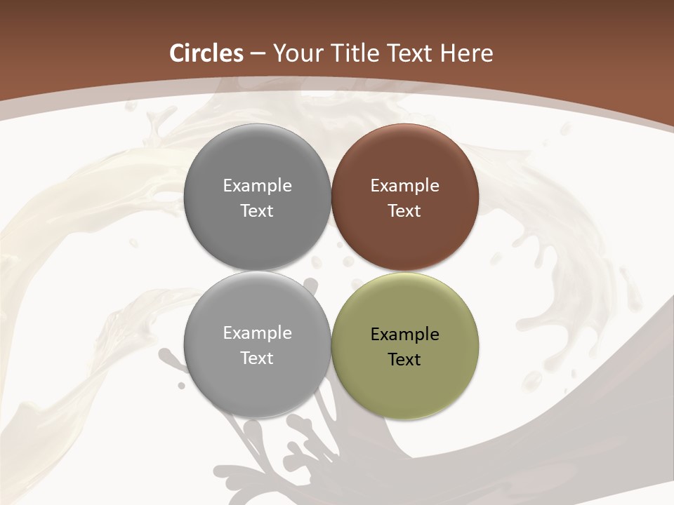 Food Cream Swirl PowerPoint Template