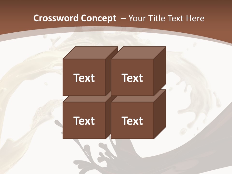 Food Cream Swirl PowerPoint Template