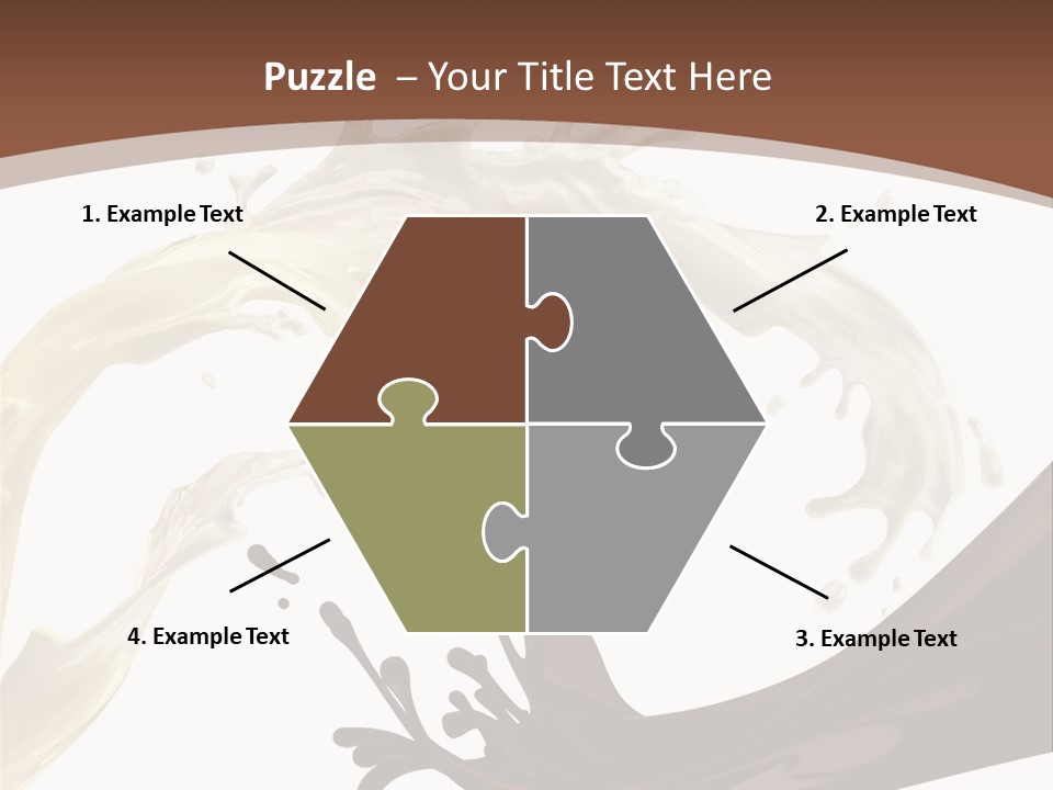 Food Cream Swirl PowerPoint Template