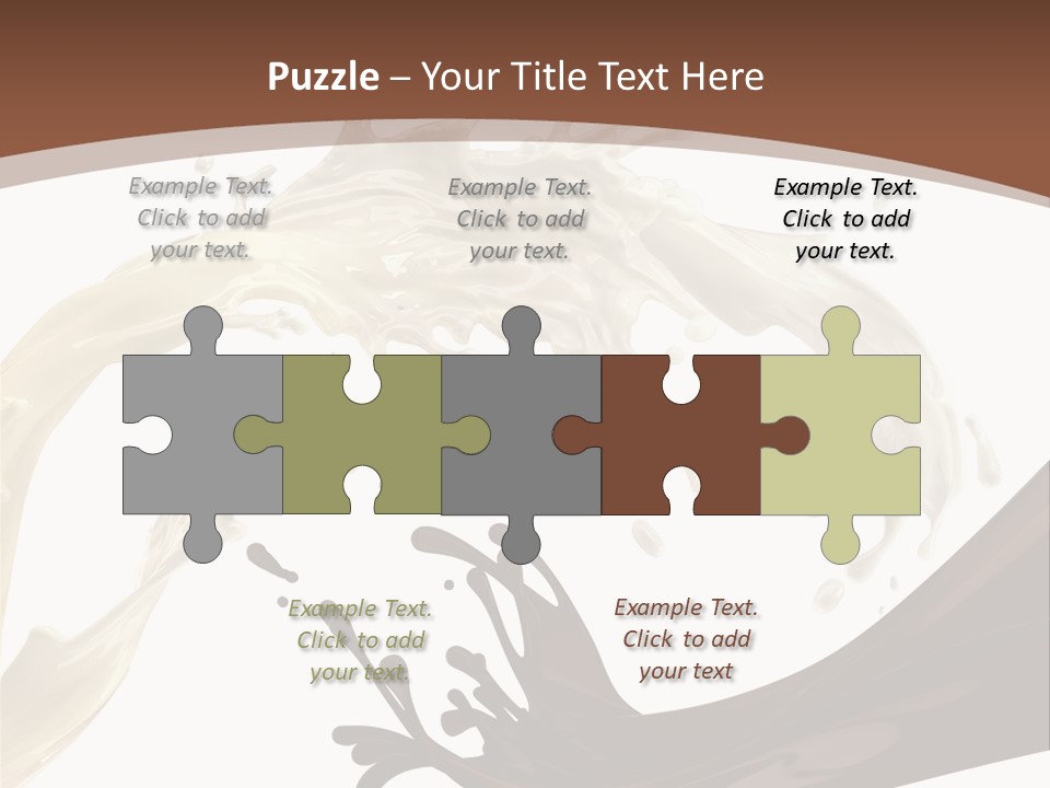 Food Cream Swirl PowerPoint Template